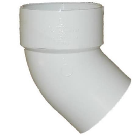 Genova 3 in. PVC DWV 45 Degree Schedule 30 Street Elbow 149344